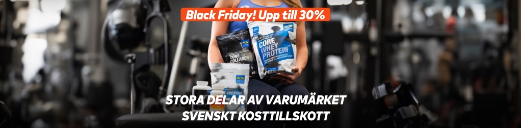 Black Friday! Upp till 30% rabatt p Svenskt Kosttillskott